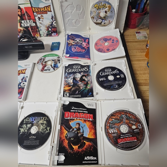 Wii Game lot, plus Xbox 360 Kinect, UFC game For Xbox One, PS1 Memory Card, more - Picture 2 of 3